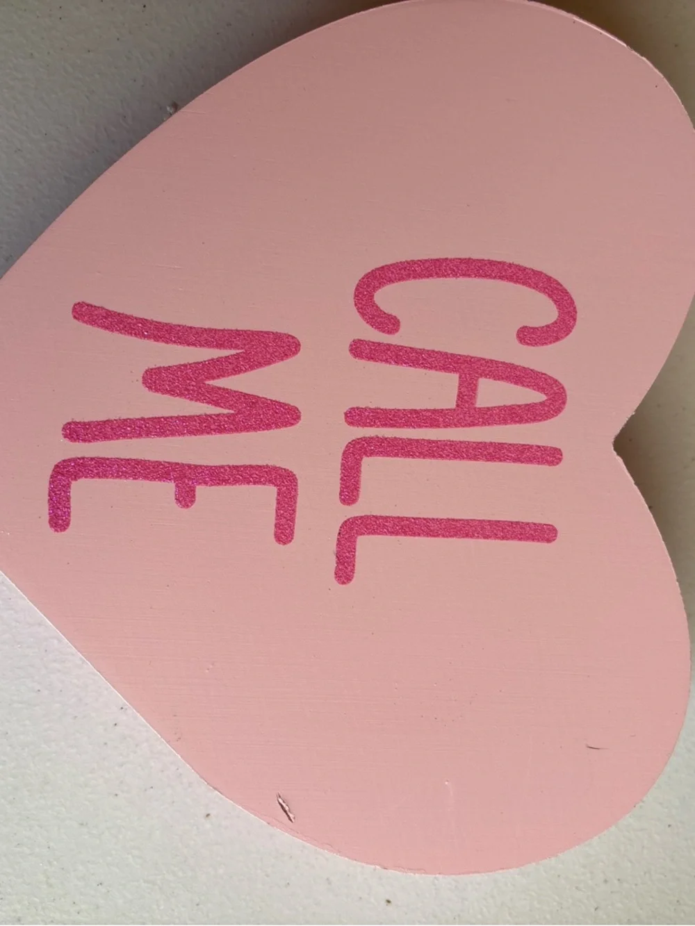 Target Pink Layered Heart Decor with Fuchsia Trim